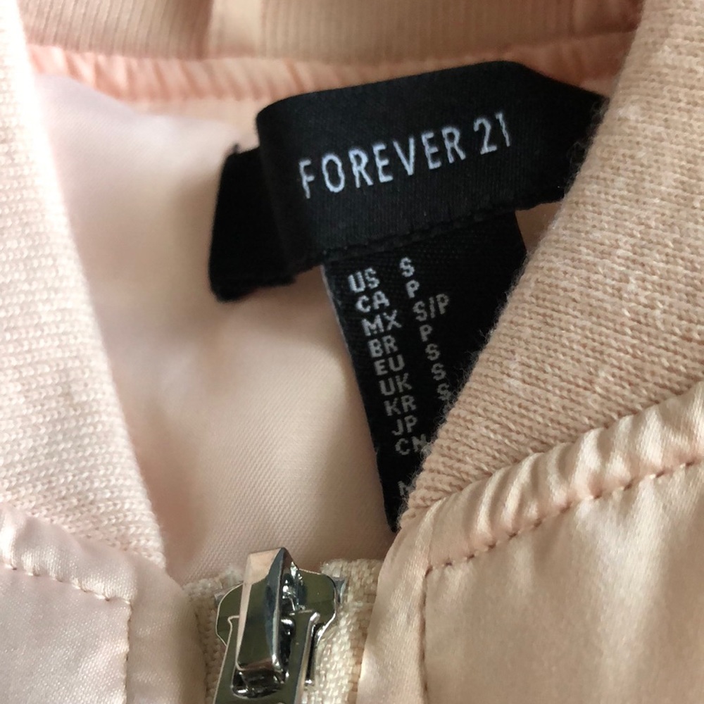 Forever 21 Blush Bomber Jacket - Picture 3 of 3